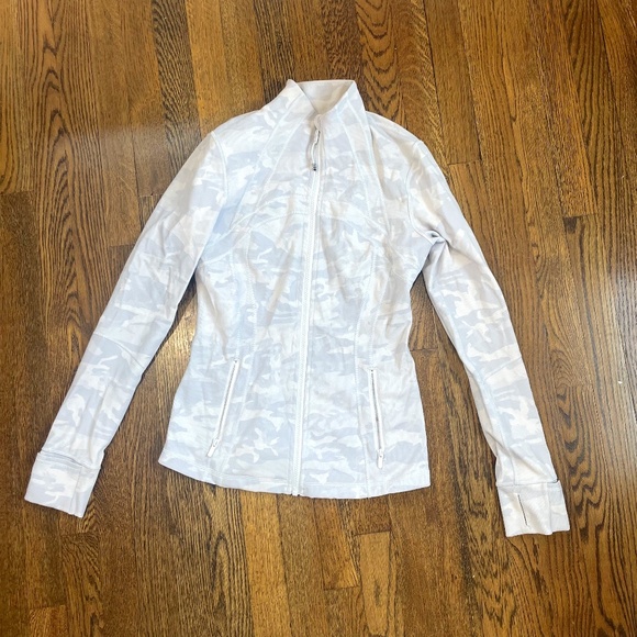 Lululemon Define Jacket sz8— Incognito Camo Jacquard Alpine White Starlight - Picture 1 of 2